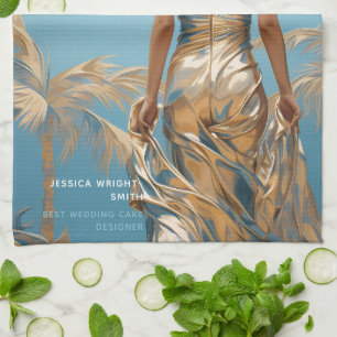 Linge De Cuisine Femme en Champairie robe couleur bleu esthétique