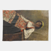 Linge De Cuisine Femme italienne (La Morieri) par Corot (Horizontal)