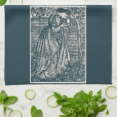 Linge De Cuisine Femme Lire dans un jardin (Plié)