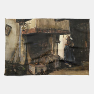 Linge De Cuisine Femme près d'un âtre par Vincent van Gogh