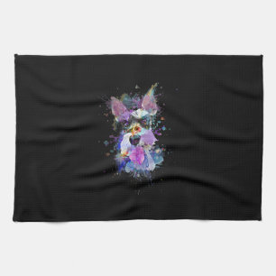 Linge De Cuisine Femme Schnauzer Coloré Conception Chien V-Cou