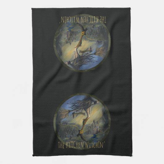 Linge De Cuisine Femme Sorcière (Vertical)