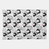 Linge De Cuisine Femmes avec le motif de rouge à lèvres (Horizontal)