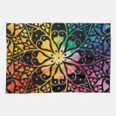 Linge De Cuisine Fenêtre gothique Fierté arc-en-ciel (Horizontal)