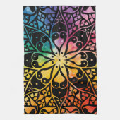 Linge De Cuisine Fenêtre gothique Fierté arc-en-ciel (Vertical)