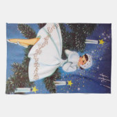 Linge De Cuisine fériée de Noël rétro (Horizontal)