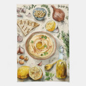 Linge De Cuisine Ferme à table Recette de houmous : Aliments biolog (Vertical)