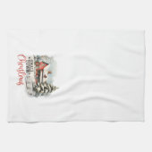 Linge De Cuisine Ferme de Noël rustique de petite ville (Horizontal)