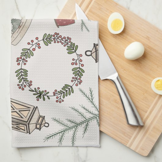 Linge De Cuisine Ferme d'hiver (Quart Plié)