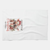 Linge De Cuisine Ferme Porcs mignons Pays Noël (Horizontal)