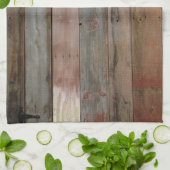 Linge De Cuisine ferme primitive western country grange bois (Plié)