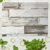 Linge De Cuisine ferme rustique grange beige gris blanc bois (Plié)