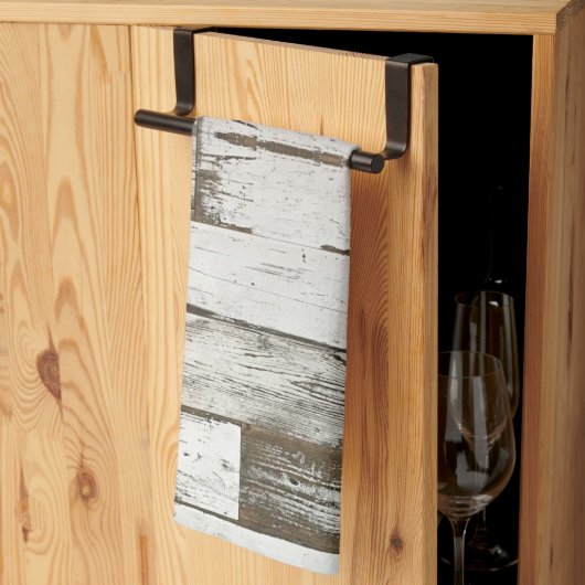 Linge De Cuisine ferme rustique grange beige gris blanc bois (Pliage en tiers)