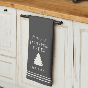 Linge De Cuisine Ferme Rustique personnalisée Arbres frais