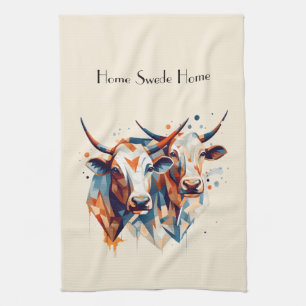 Linge De Cuisine Ferme scandinave Bovins, personnalisé