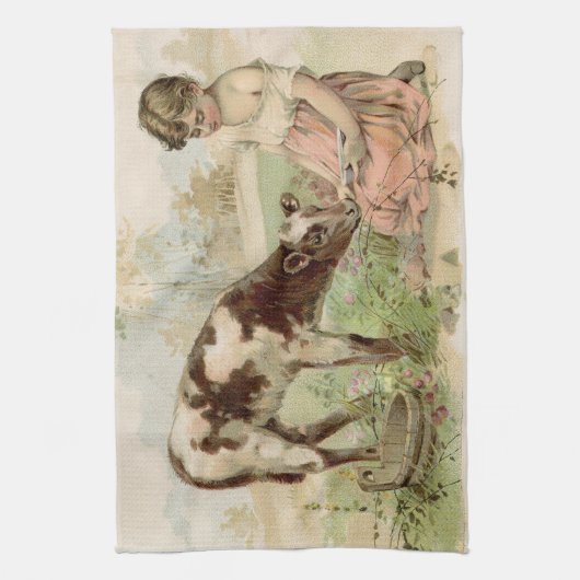 Linge De Cuisine Ferme vintage (Vertical)