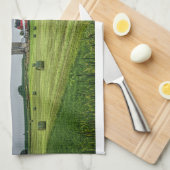 Linge De Cuisine Fermes | Red Barn & Silo au printemps (Quart Plié)