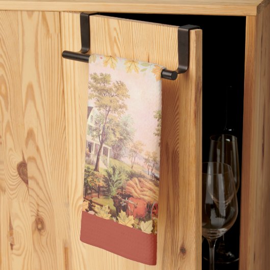 Linge De Cuisine Fermiers de Thanksgiving Récolte à domicile (Pliage en tiers)