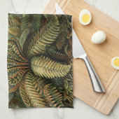 Linge De Cuisine Ferns Palm Tree Antiquité Botanique Ferns Art (Quart Plié)