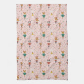 Linge De Cuisine Festif Animal amis Motif de Noël (Vertical)