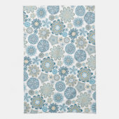 Linge De Cuisine Festif Chic Floral Mandala Flakes Motif (Vertical)