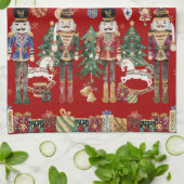 Linge De Cuisine Festin classique Casse-Noisettes Soldats Noël (Plié)