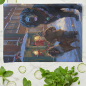 Linge De Cuisine Festin de Noël à Terre-Neuve (Plié)