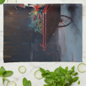 Linge De Cuisine Festin de Noël de Bulldog en France (Plié)