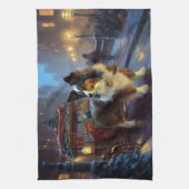 Linge De Cuisine Festin de Noël de Papillon (Vertical)