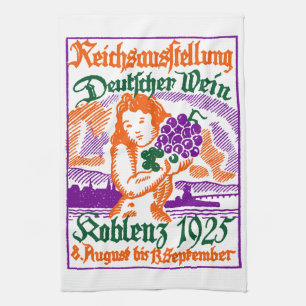 Linge De Cuisine Festival allemand du vin 1925