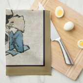 Linge De Cuisine Festival Matsuri Costume Acteurs Feudal Japon (Quart Plié)