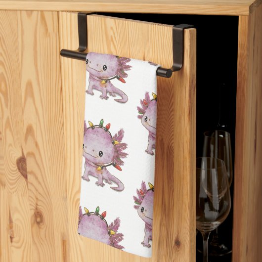 Linge De Cuisine Festive Axolotl (Pliage en tiers)