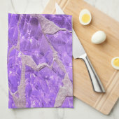 Linge De Cuisine Festive Chic violet brillant Pierres de Parties sc (Quart Plié)