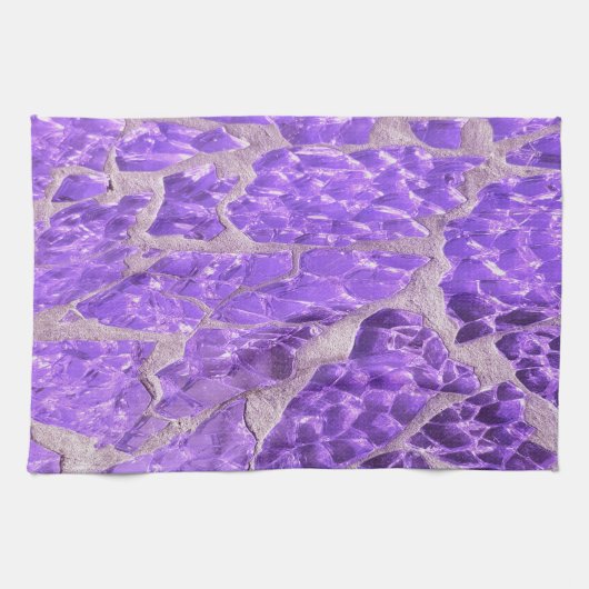 Linge De Cuisine Festive Chic violet brillant Pierres de Parties sc (Horizontal)