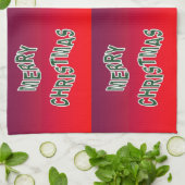Linge De Cuisine Festive Joyeux Noël (Plié)
