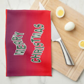 Linge De Cuisine Festive Joyeux Noël (Quart Plié)