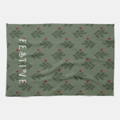 Linge De Cuisine Festive Mistletoe -  (Horizontal)