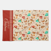 Linge De Cuisine Festive Noël pain d'épices Cookies et cacao (Horizontal)