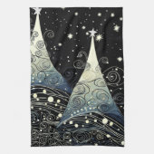Linge De Cuisine Festive Twilight Christmas Trees (Vertical)