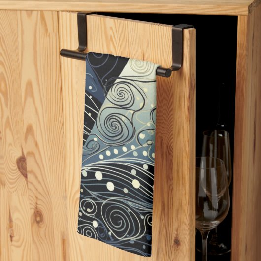 Linge De Cuisine Festive Twilight Christmas Trees (Pliage en tiers)