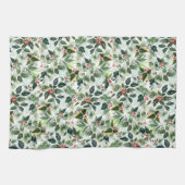 Linge De Cuisine Festive Variégé Motif de l'hiver Noël (Horizontal)