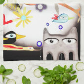 Linge De Cuisine Fête CATS par Rupydetequila (Plié)