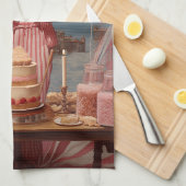 Linge De Cuisine Fête d'anniversaire de la Dame rose (Quart Plié)