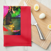 Linge De Cuisine Fête de beauté de sirène rouge Thunder_Cove (Quart Plié)