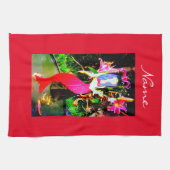 Linge De Cuisine Fête de beauté de sirène rouge Thunder_Cove (Horizontal)