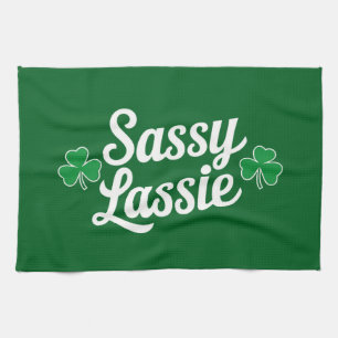 Linge De Cuisine Fête de la Saint-Patrick Sassy Lassie Drôle d'Irla