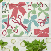 Linge De Cuisine Fête de l'art populaire Prêts et ciseaux Noël (Plié)