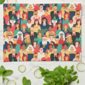 Linge De Cuisine Fête de Noël (Plié)