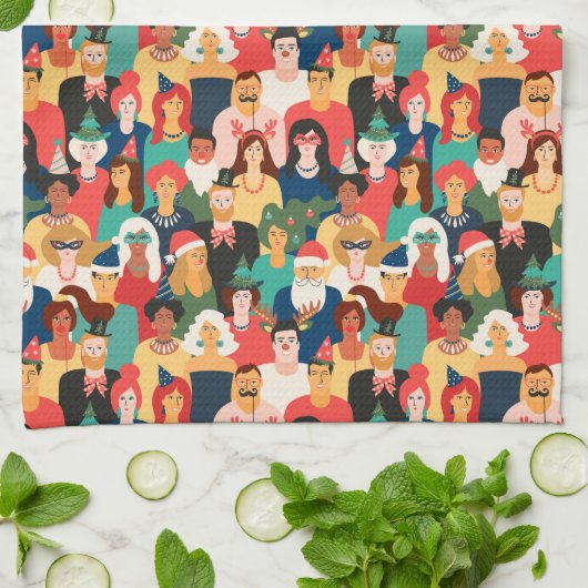 Linge De Cuisine Fête de Noël (Plié)