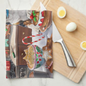 Linge De Cuisine Fête de Noël australienne des fêtes de bétail (Quart Plié)